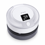Compact Air Purifier with Digital Display & Carbon Filter - Pearl White