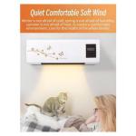 White Wall-Mounted Portable AC - Cooling & Heating