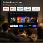 65 Inch Google TV 4K UHD Smart LED HDR Dolby WiFi Frameless TV