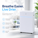 GMC 12L Smart Home Dehumidifier | Powerful Moisture Control | Laundry Mode
