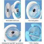 Portable Air Conditioner Desktop Colorful Fan with LED and Mini USB Charge