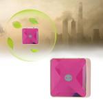 Portable Crystal Necklace Air Purifier USB Charge US Plug 100-240V Purple