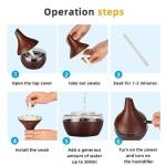 Mini Ultrasonic Atomized Fragrance Humidifying Aroma Diffuser - Light Wood