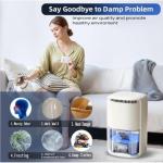 Compact Dehumidifier with 2.5L Water Tank