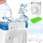 Portable Air Cooler Fan With Humidifies With RGB Led light