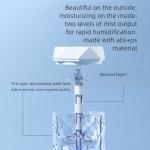 Small Household Humidifier with Colorful Atmosphere Crystal Lamp for Office