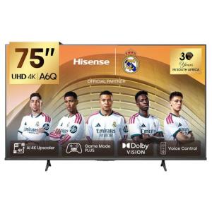 Hisense 75" A6Q 4K UHD Smart TV with AI Upscaler & Voice Control