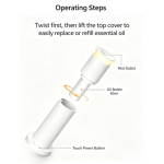 Desktop Aroma Diffuser Timed Shutdown Night Light Quiet Operation EU Plug