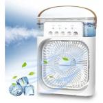 Portable Air cooler Fan with humidifer with RGB light-white