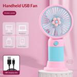 Handheld USB Fan - Cute Designs | Quiet | Desk/Travel Use