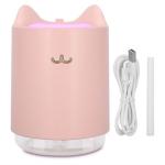 Mini USB Air Humidifier 320ML Desktop for Bedroom Home Office Pink RK-W13