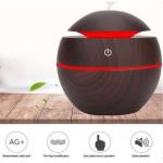 Casey Ultrasonic Aroma Mini Portable Humidifier Dark Wood