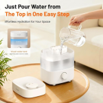 2L Dual Nozzle Humidifier,20dB Quiet,15H Run,Auto Off