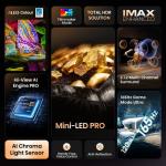 Hisense 85" U7Q PRO 165Hz MiniLED ULED 4K Smart Gaming TV with Dolby Atmos
