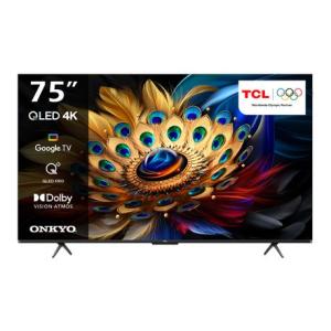 TCL 75" C655 4K QLED Smart Google TV with ONKYO 2.1