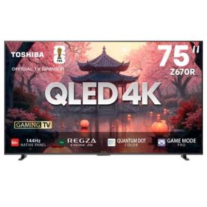 Toshiba 75" Z670RP 144Hz 4K QLED Smart TV with HDR & Dolby Atmos