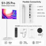24.5" Smart Touch Screen, Android 15 FHD Display, 6GB+128GB WiFi
