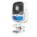 Portable Clamp-On Personal Air Cooler - White & Blue