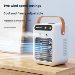 Portable USB Mini Air Cooler & Humidifier with Ice Box - White