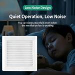 Ultra-Quiet Bathroom Exhaust Fan - Low Noise Ventilation Fan