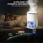 Compact Dehumidifier with 2.5L Water Tank