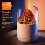Creative Large Mist Output Volcano Simulated Humidifier with Colorful